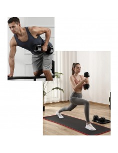 Dumbbells ajustáveis 12kg... 2